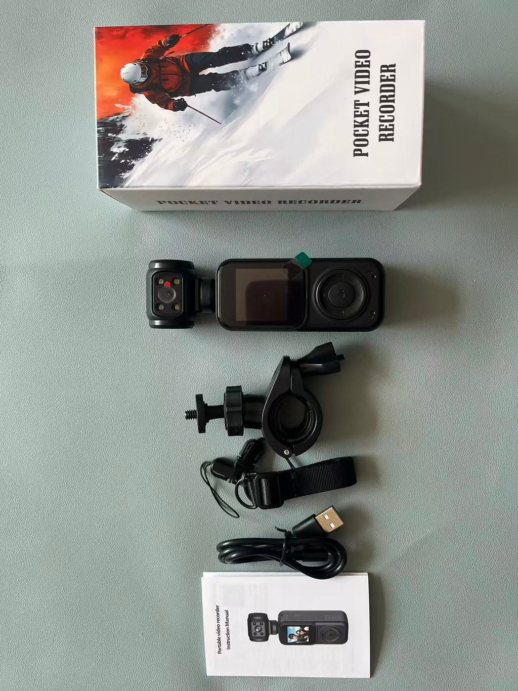 4K Dual Lens Panoramic Sports Camera – 180° Swivel HD Action Recorder for Cycling, Vlogging & Outdoor Adventures - Gadgets & Tech | Trendwave