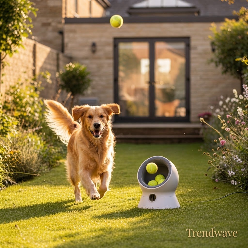 Automatic Dog Ball Launcher – Interactive Fetch Toy for Dogs - | Trendwave