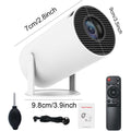 Portable Smart Projector | 4K Supported 720P HD Home Cinema with 180° Rotating Lens, Built-in Wi-Fi & Streaming Apps | Compact Projector for Bedroom, Gaming & Outdoor Movie Nights - Gadget | Trendwave