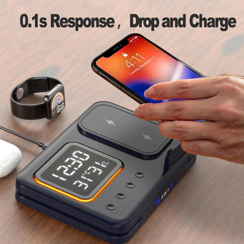 5-in-1 Fast Wireless Charging Station - Gadget | Trendwave