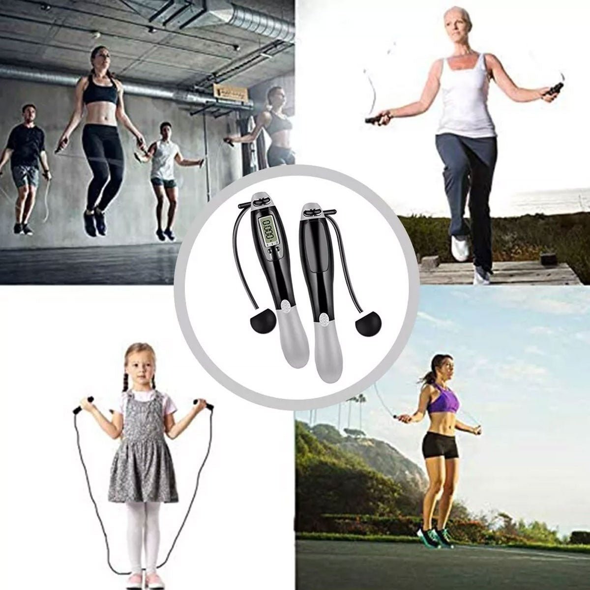 Smart Digital Skipping Rope with Calorie Counter – Adjustable, Non-Slip Handles for Weight Loss, HIIT & Cardio Fitness - Gadget | Trendwave