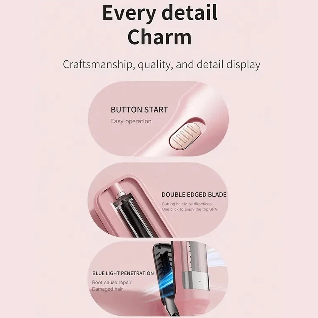 Professional Cordless Split End Hair Trimmer – Salon-Quality Hair Repair & Smoothing Tool for All Hair Types - Gadget | Trendwave
