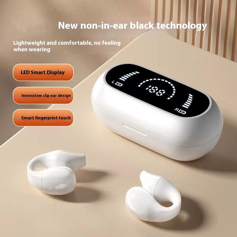 Ear Clip Bone Conduction Headphones – Open-Ear Wireless Audio - Gadget | Trendwave