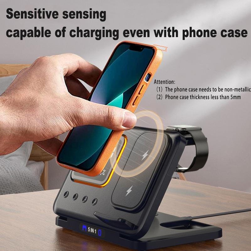 5-in-1 Fast Wireless Charging Station - Gadget | Trendwave