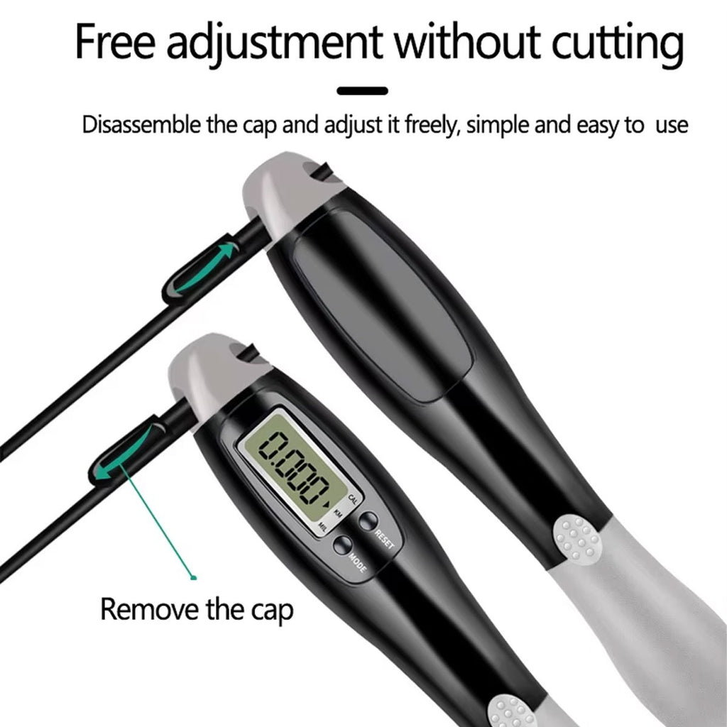 Smart Digital Skipping Rope with Calorie Counter – Adjustable, Non-Slip Handles for Weight Loss, HIIT & Cardio Fitness - Gadget | Trendwave