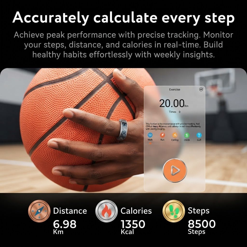 Ultra-Slim Smart Ring — Sleep & Activity Tracker - Wearable Tech | Trendwave