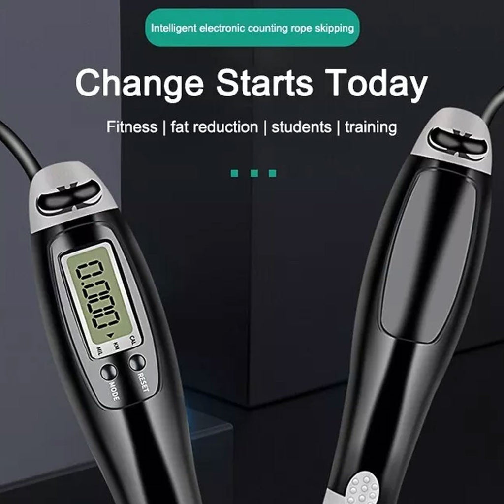 Smart Digital Skipping Rope with Calorie Counter – Adjustable, Non-Slip Handles for Weight Loss, HIIT & Cardio Fitness - Gadget | Trendwave