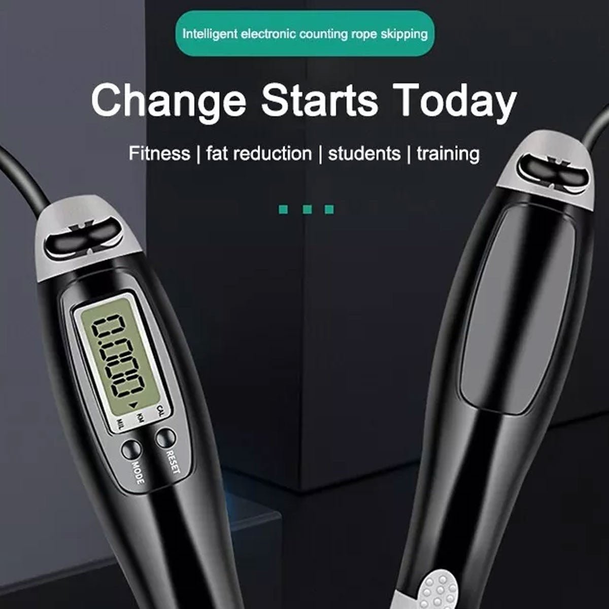 Smart Digital Skipping Rope with Calorie Counter – Adjustable, Non-Slip Handles for Weight Loss, HIIT & Cardio Fitness - Gadget | Trendwave