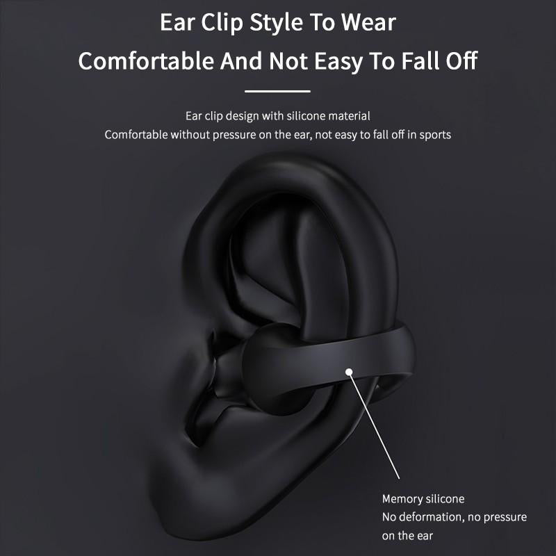 Ear Clip Bone Conduction Headphones – Open-Ear Wireless Audio - Gadget | Trendwave