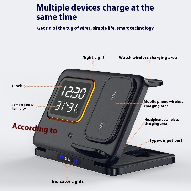 5-in-1 Fast Wireless Charging Station - Gadget | Trendwave