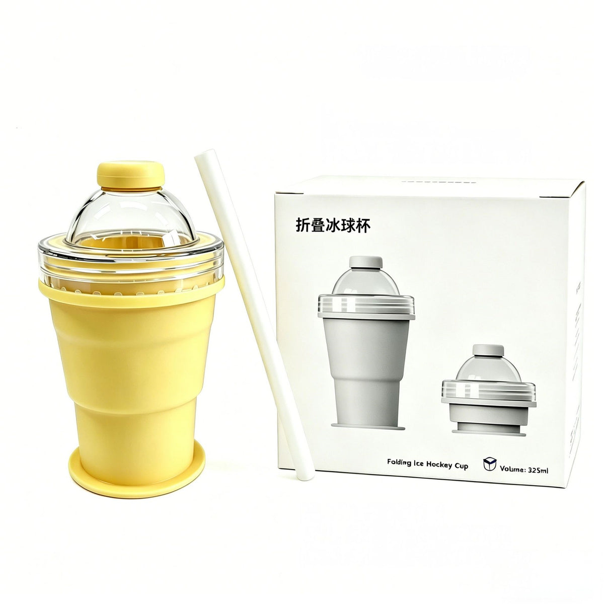 Collapsible Ice Sphere Maker Cup – Leak-Proof Silicone Portable Chilling Tumbler for Summer Drinks & Cocktail - Gadget | Trendwave