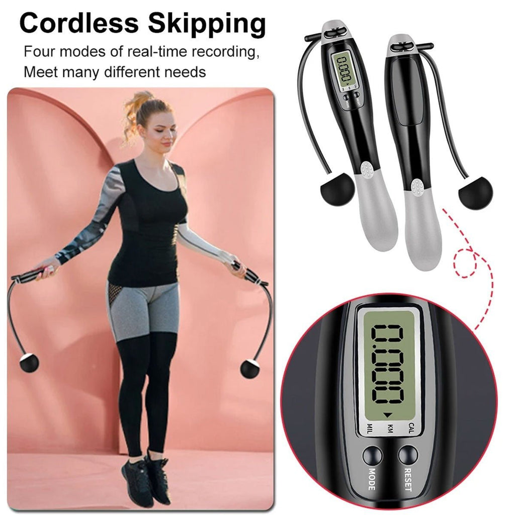 Smart Digital Skipping Rope with Calorie Counter – Adjustable, Non-Slip Handles for Weight Loss, HIIT & Cardio Fitness - Gadget | Trendwave