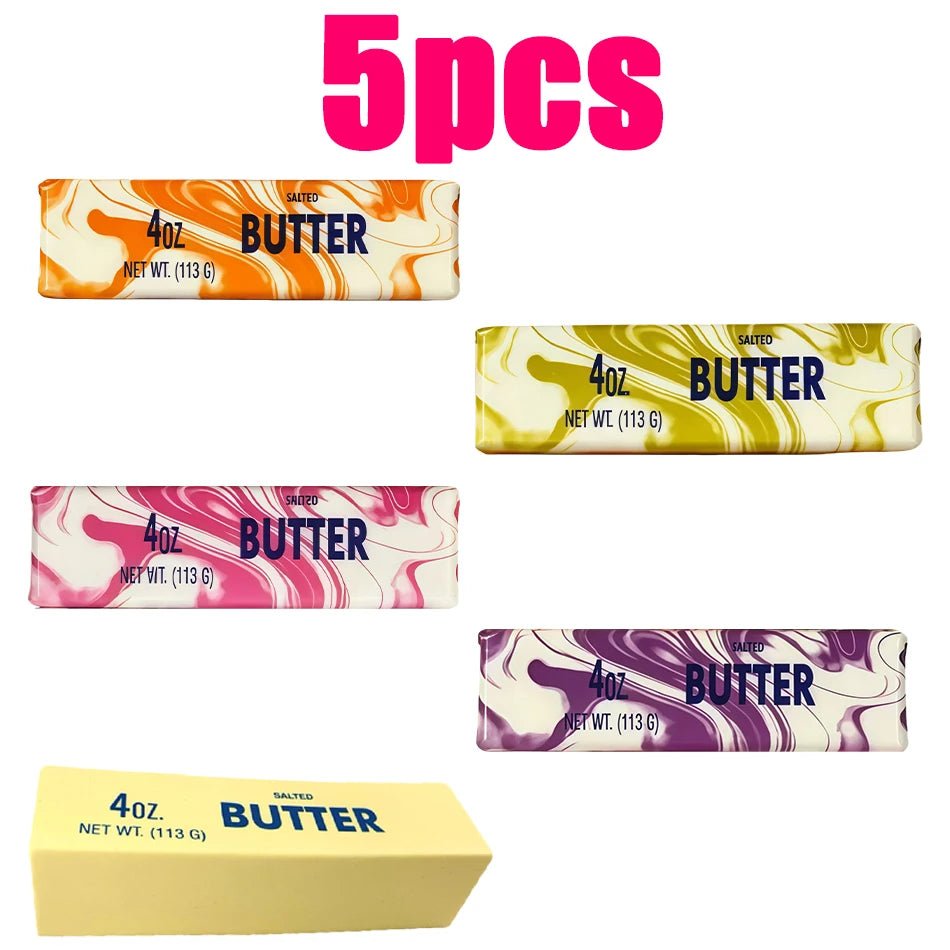 Colourful Butter Stick Squishy Toys Pack – Slow-Rise Stress Relief Squishies Set – Fun Sensory Fidget Toys for Kids & Adults - Fidget & Sensory Toys | Trendwave