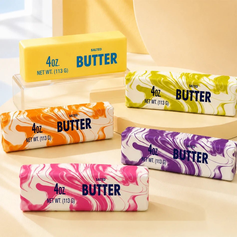 Colourful Butter Stick Squishy Toys Pack – Slow-Rise Stress Relief Squishies Set – Fun Sensory Fidget Toys for Kids & Adults - Fidget & Sensory Toys | Trendwave