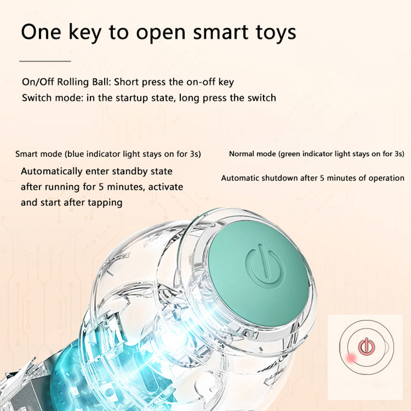 Interactive Cat Ball Toy – Automatic Self-Moving for Indoor Cats