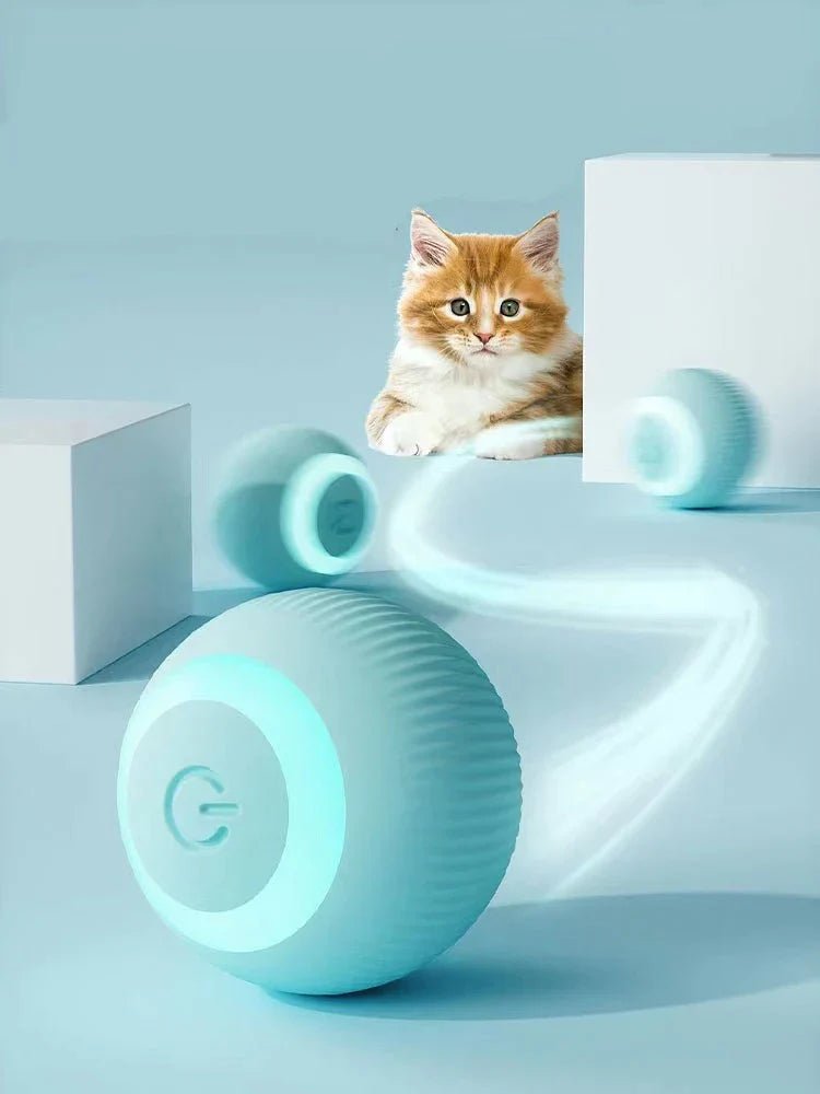 Interactive Cat Ball Toy – Automatic Self-Moving for Indoor Cats - | Trendwave