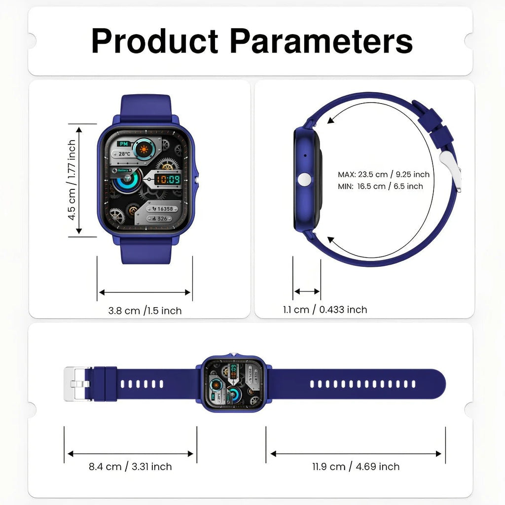 The Highly Sought-after Multi-functional Smartwatch of 2026 Features a Full Touch Display, Silicone Strap - | Trendwave