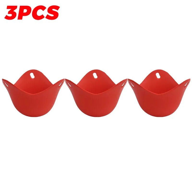 Premium Silicone Egg Poacher Cups – Set of 5 Non-Stick Reusable Poaching Pods for Perfectly Shaped Eggs – BPA-Free Kitchen Gadget - Kitchen & Home | Trendwave