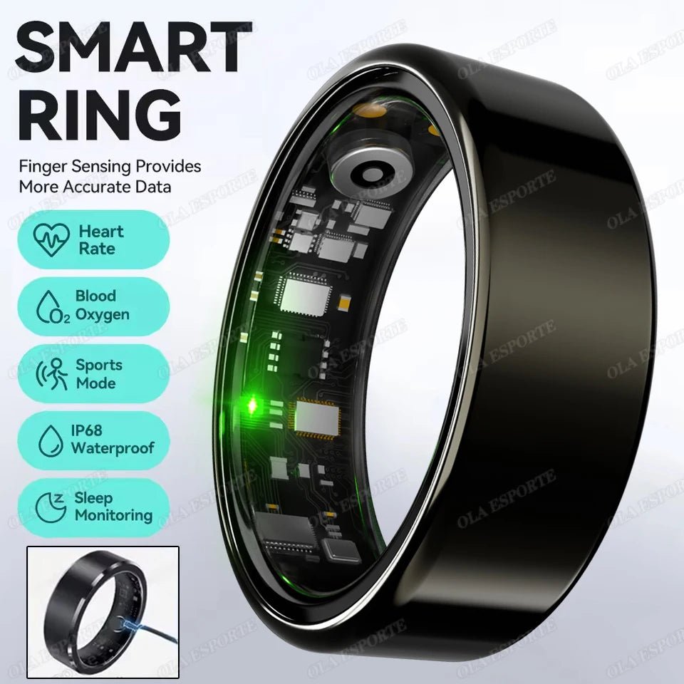 Pro-Track Smart Ring — With Wireless Charging Case - Wearable Tech | Trendwave