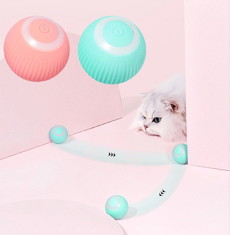 Interactive Cat Ball Toy – Automatic Self-Moving for Indoor Cats - | Trendwave