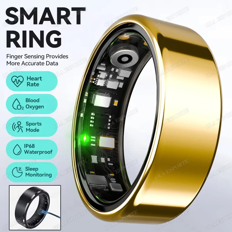 Pro-Track Smart Ring — With Wireless Charging Case - Wearable Tech | Trendwave