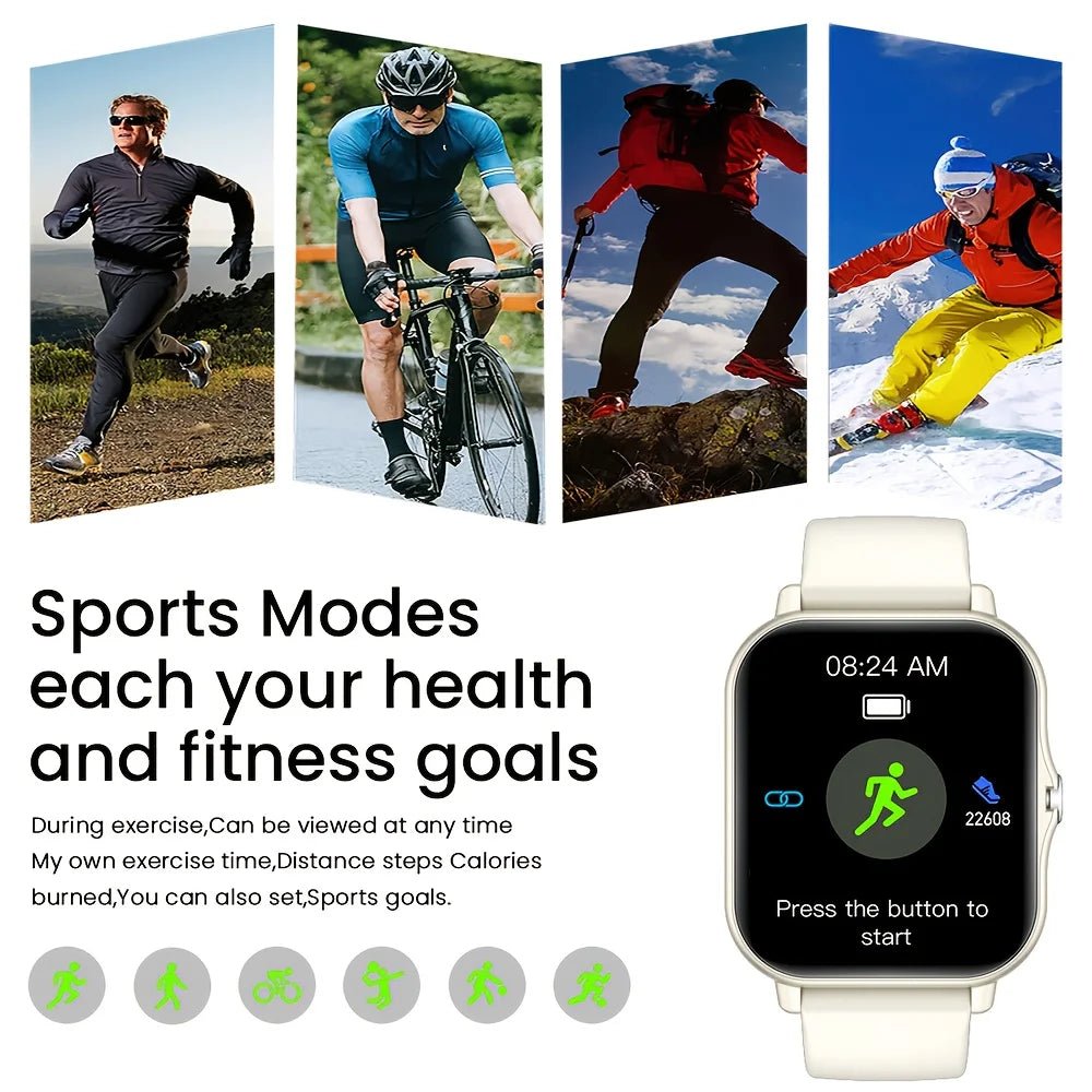 The Highly Sought-after Multi-functional Smartwatch of 2026 Features a Full Touch Display, Silicone Strap - | Trendwave