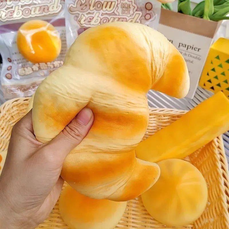 Ultra-Soft Slow-Rise Croissant Squishy – Realistic Stress Relief Toy & Aesthetic Desk Decor for Kids & Adults - Fidget & Sensory Toys | Trendwave