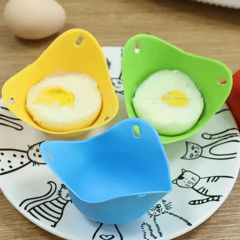 Premium Silicone Egg Poacher Cups – Set of 5 Non-Stick Reusable Poaching Pods for Perfectly Shaped Eggs – BPA-Free Kitchen Gadget - Kitchen & Home | Trendwave