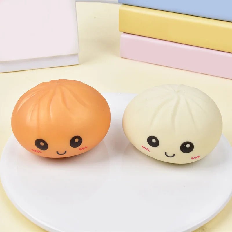 Rainbow Squishy Steamed Bun Stress Relief Toy – Slow-Rise Kawaii Sensory Fidget – Cute Desk Décor & Anxiety Relief Gift - Fidget & Sensory Toys | Trendwave