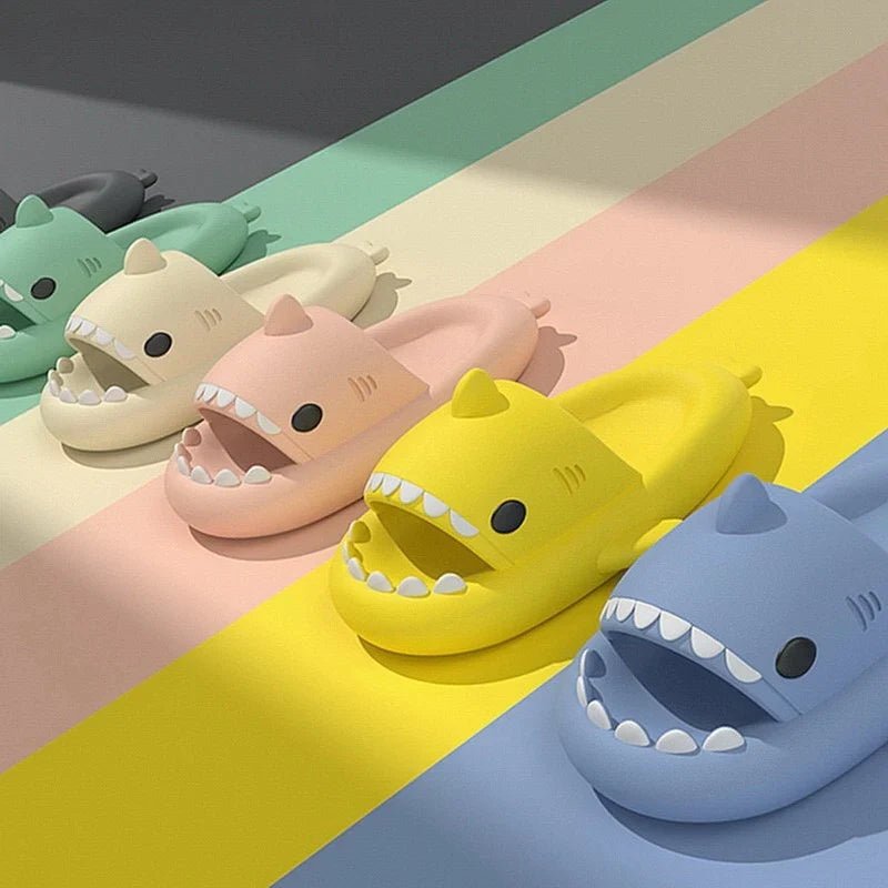 Shark Slides – Novelty Animal Slippers for Beach & Home - | Trendwave