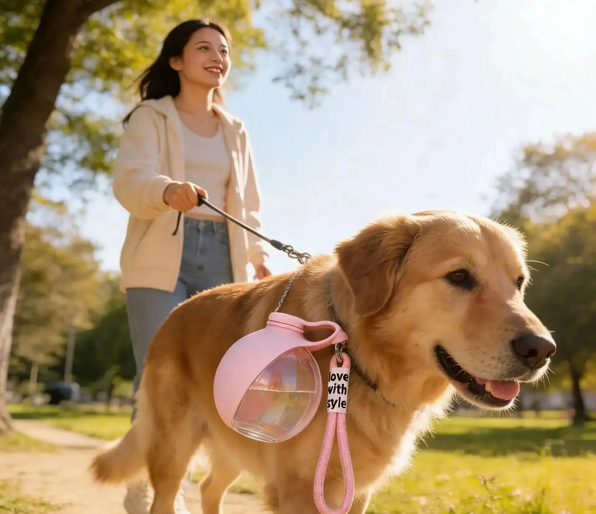 Portable Dog Water Bottle & Hands-Free Dispenser – Leak-Proof Travel Essential for Hiking, Walks & Adventure - Pet Supplies | Trendwave