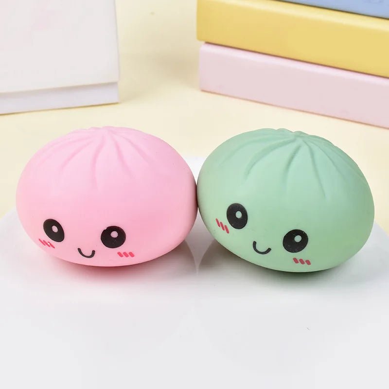 Rainbow Squishy Steamed Bun Stress Relief Toy – Slow-Rise Kawaii Sensory Fidget – Cute Desk Décor & Anxiety Relief Gift - Fidget & Sensory Toys | Trendwave