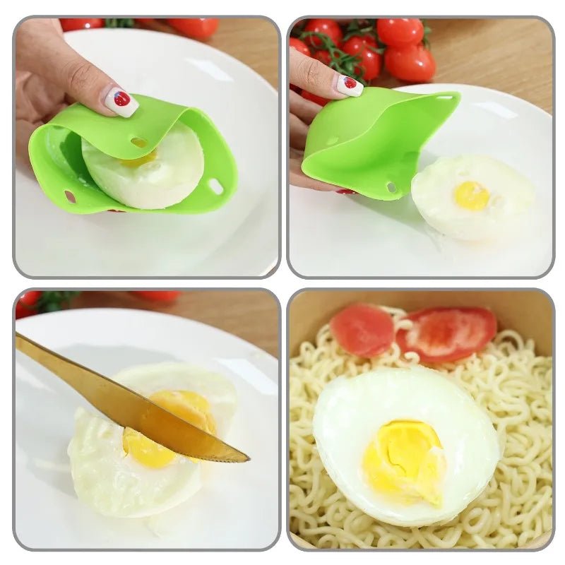 Premium Silicone Egg Poacher Cups – Set of 5 Non-Stick Reusable Poaching Pods for Perfectly Shaped Eggs – BPA-Free Kitchen Gadget - Kitchen & Home | Trendwave