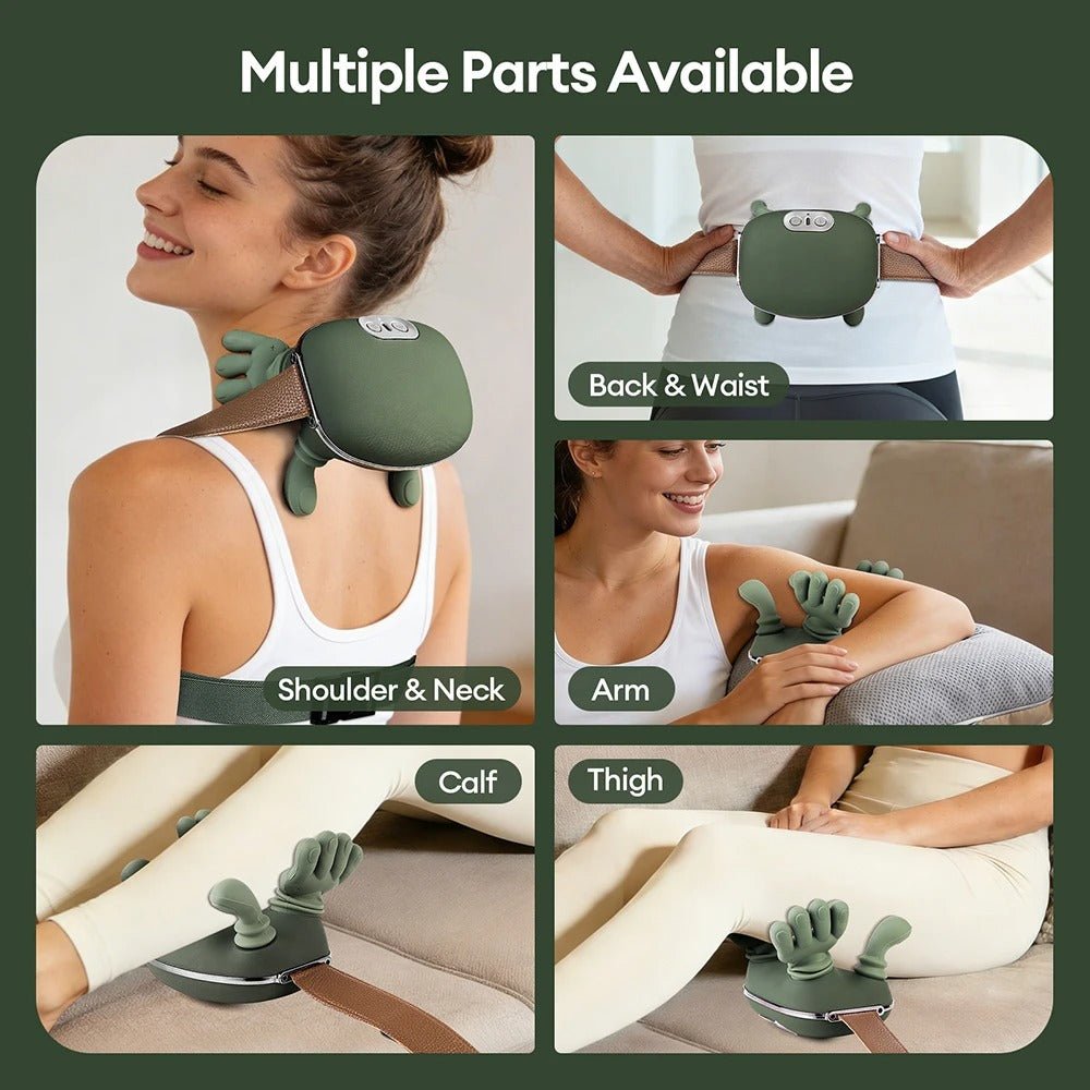 Bionic Finger Neck & Shoulder Massager – Portable Wireless Kneading Shawl with Heat for Deep Tissue Pain Relief - Gadget | Trendwave