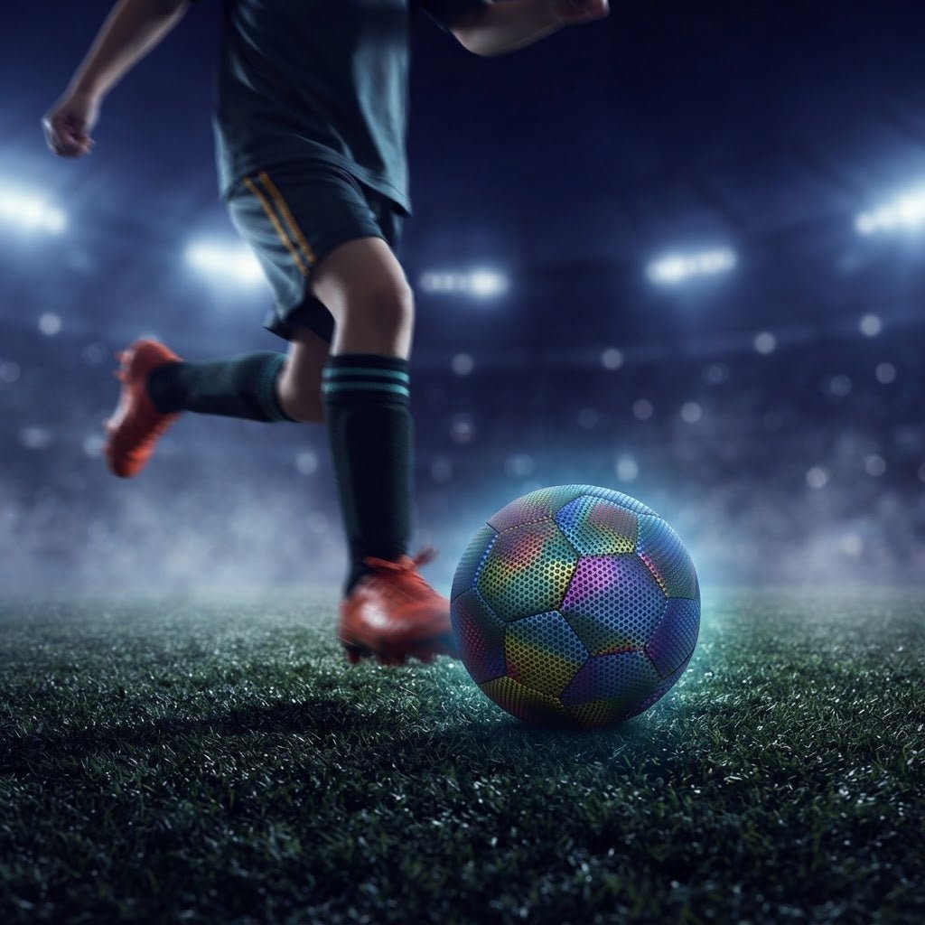 Trendwave™ Reflective Football – Glow in the Dark for Night Play - | Trendwave