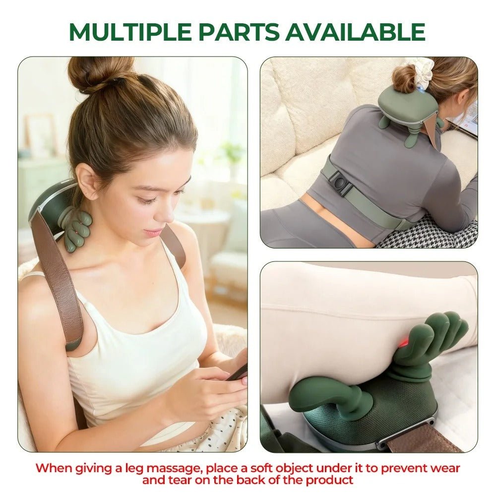 Bionic Finger Neck & Shoulder Massager – Portable Wireless Kneading Shawl with Heat for Deep Tissue Pain Relief - Gadget | Trendwave