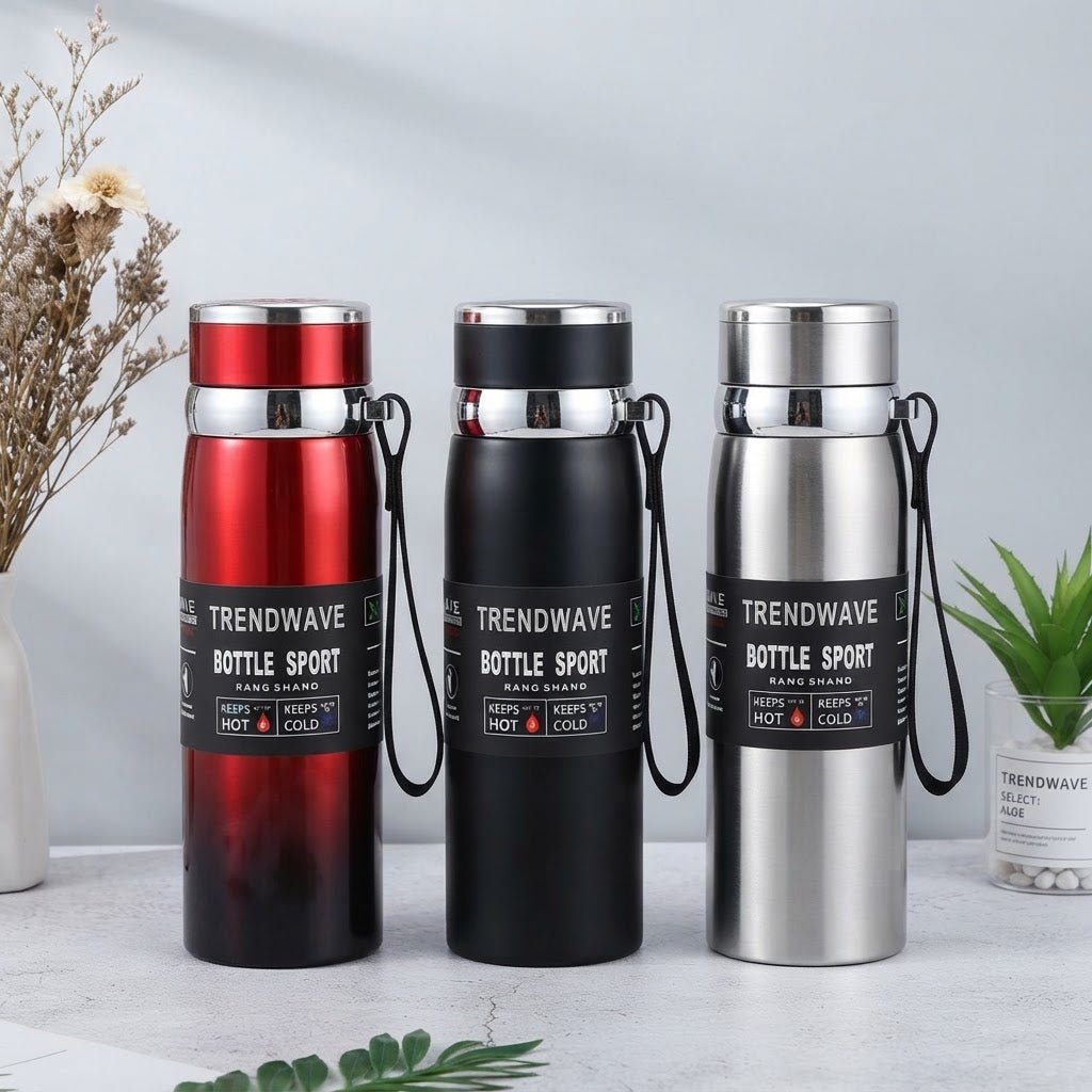 Sport Insulated Stainless Steel Water Bottle – Vacuum Sealed Thermal Flask for Hot & Cold Drinks – Durable Leak-Proof Gym & Travel Bottle - Fitness & Hydration | Trendwave