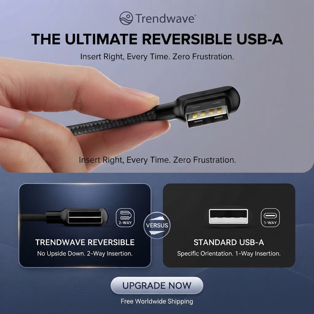 USB Fast Charging Cable – Android, iPhone & Type-C - Pet | Trendwave