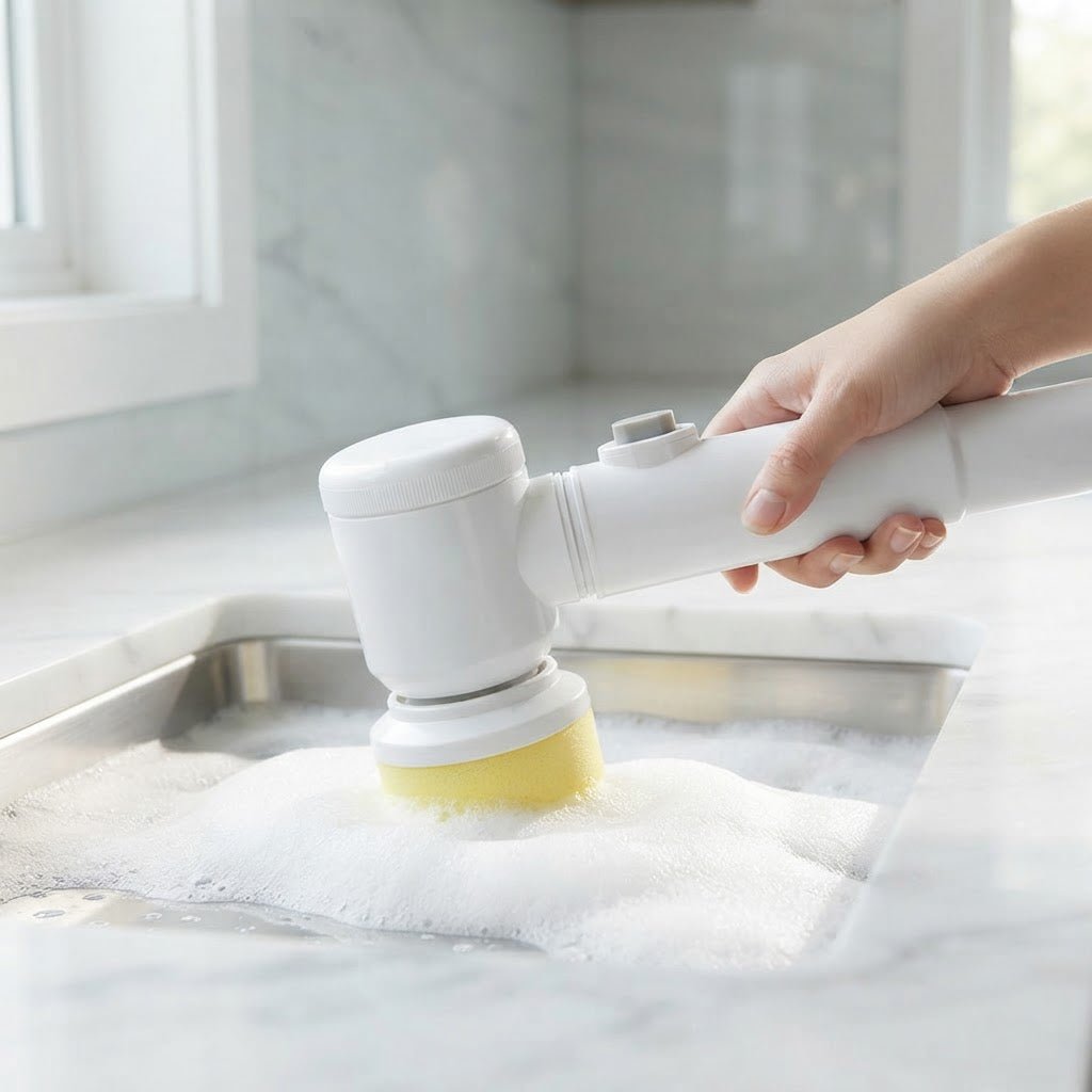 5-in-1 Electric Cleaning Brush – Bathroom, Kitchen & More - kitchen | Trendwave