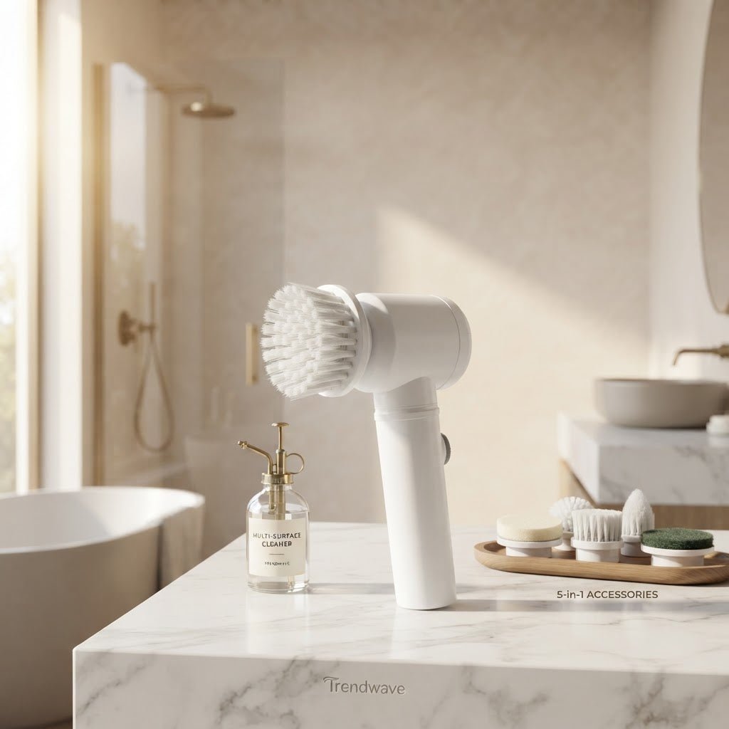 5-in-1 Electric Cleaning Brush – Bathroom, Kitchen & More - kitchen | Trendwave