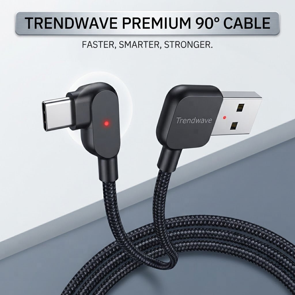 USB Fast Charging Cable – Android, iPhone & Type-C - Pet | Trendwave