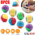 8-Piece Durable Dog Toy Ball Set – Interactive Squeaky Fetch Balls for Teeth Cleaning & Play – Non-Toxic for All Breeds - Gadget | Trendwave