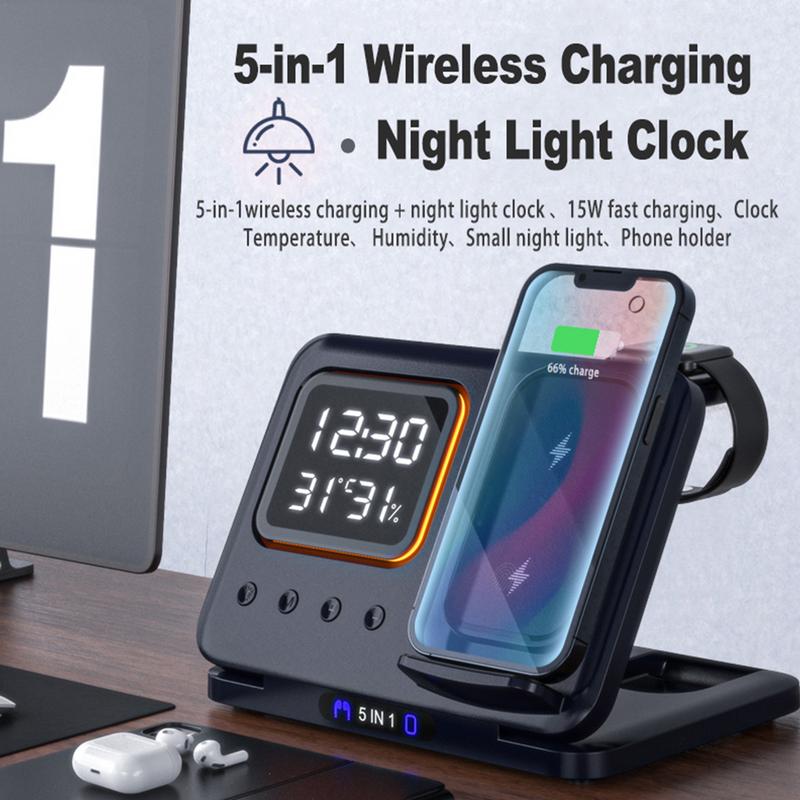 5-in-1 Fast Wireless Charging Station - Gadget | Trendwave