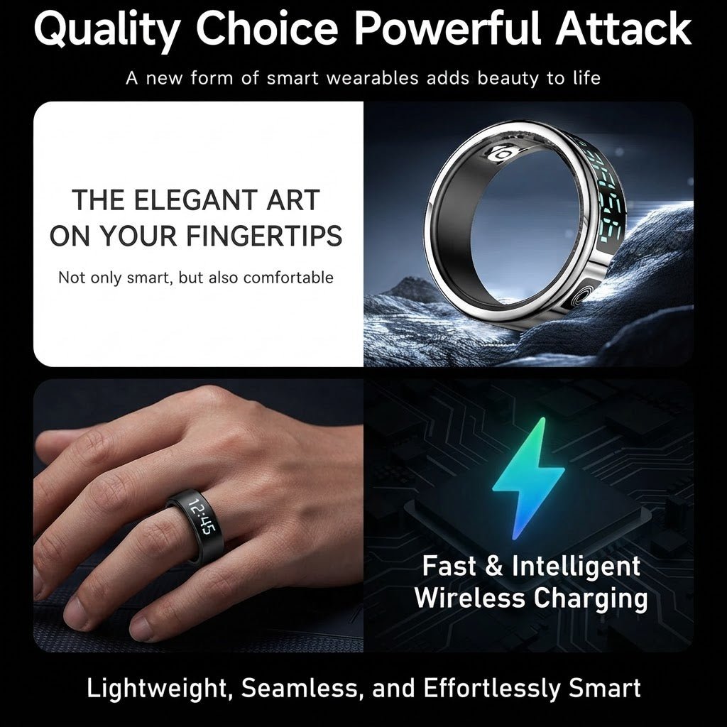 Ultra-Slim Smart Ring — Sleep & Activity Tracker - Wearable Tech | Trendwave