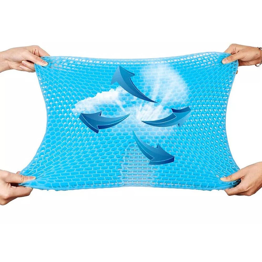 Premium Ergonomic Gel Seat Cushion – Breathable Honeycomb Support for Office, Car & Home – Pain Relief for Lower Back, Sciatica & Coccyx - Gadget | Trendwave