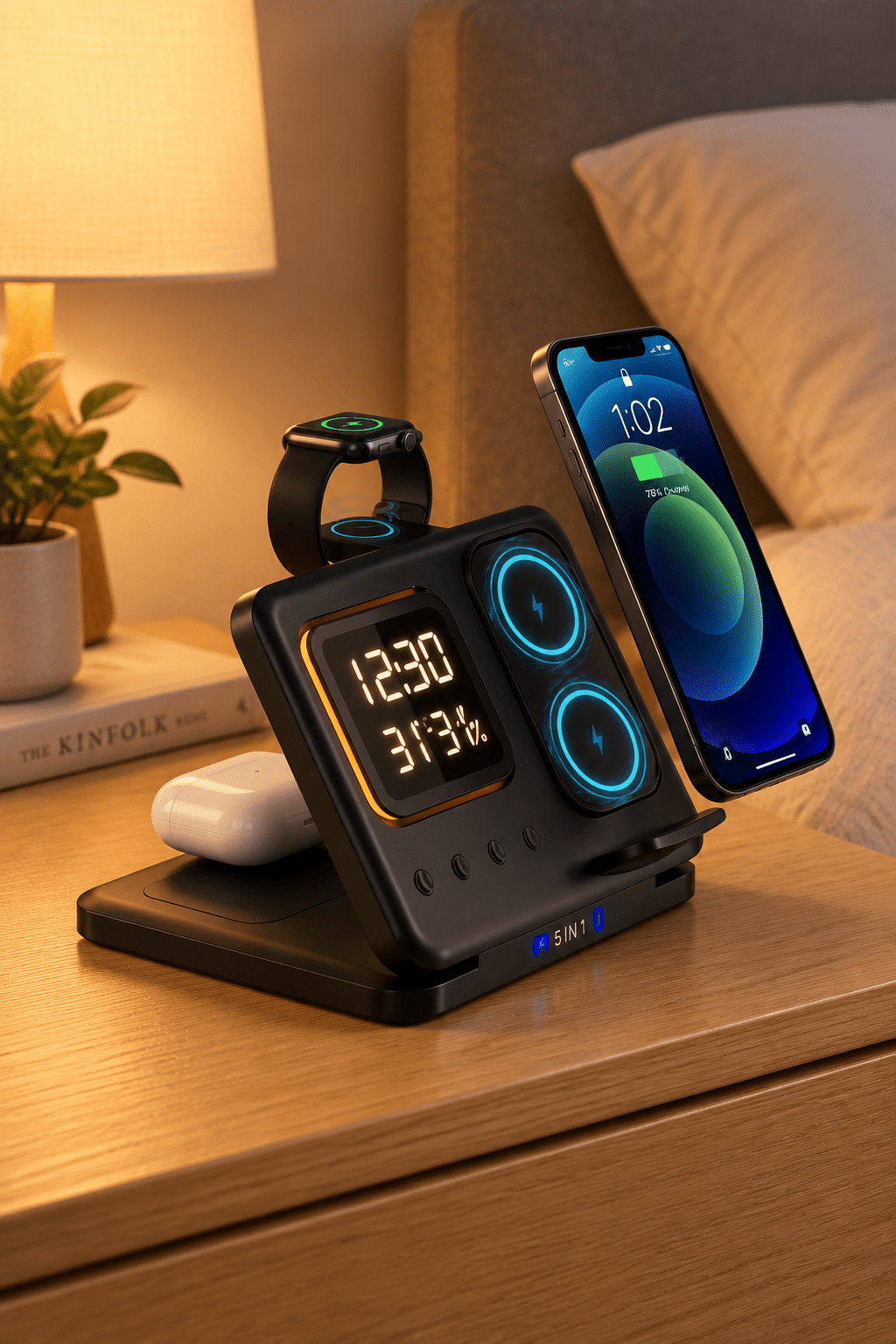 5-in-1 Fast Wireless Charging Station - Gadget | Trendwave