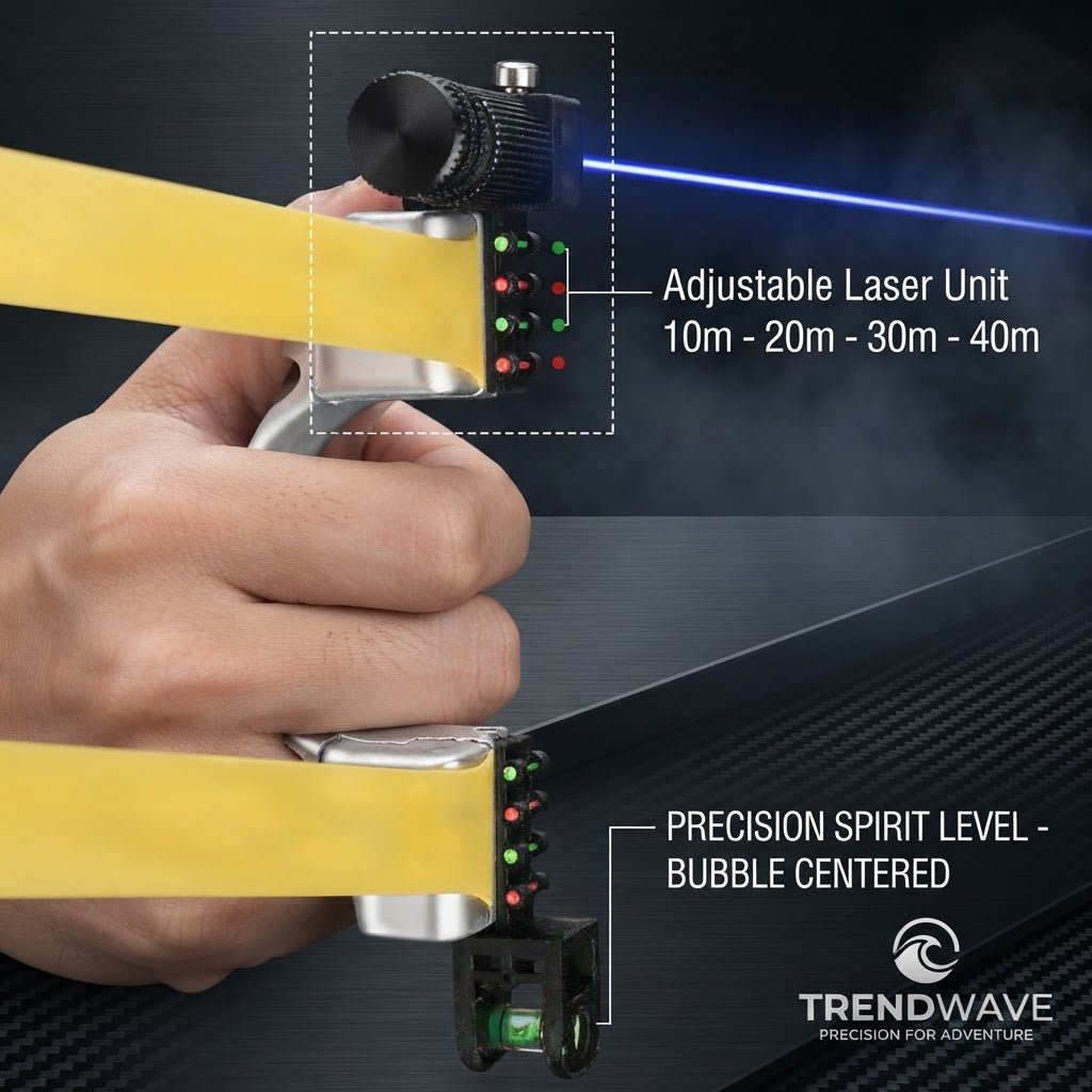 Trendwave™ Laser Slingshot – Red Dot Sight for High Accuracy - | Trendwave