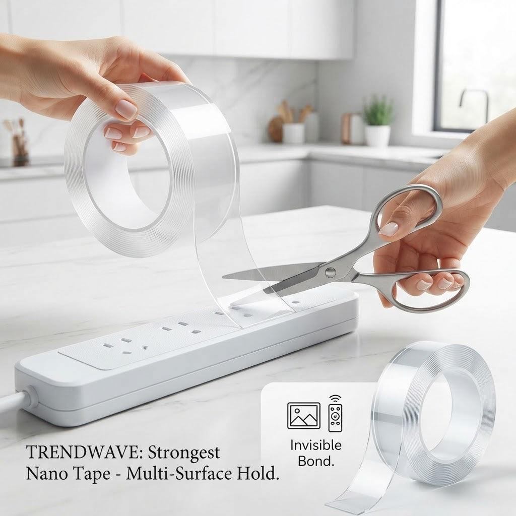Double sided reusable tape