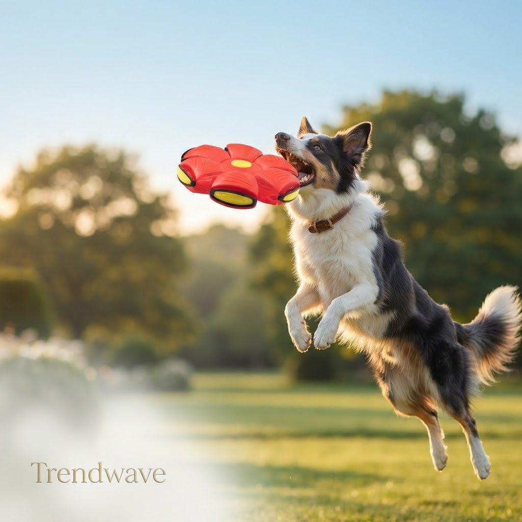 Dog Frisbee – Soft Rubber Flying Disc for Outdoor Fetch - | Trendwave
