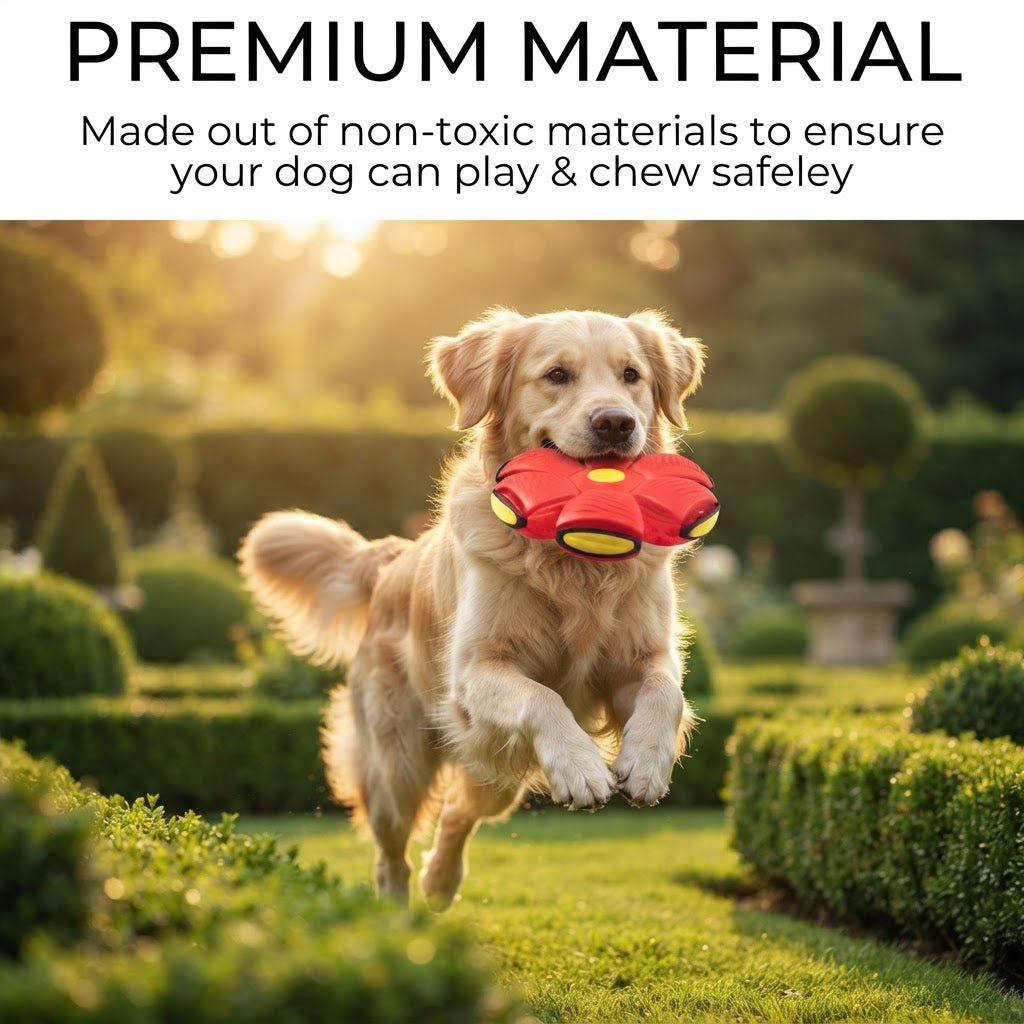 Dog Frisbee – Soft Rubber Flying Disc for Outdoor Fetch - | Trendwave